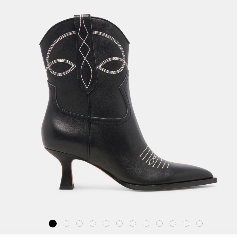 NIB Dolce Vita Sz8 Black W White Angel Boots